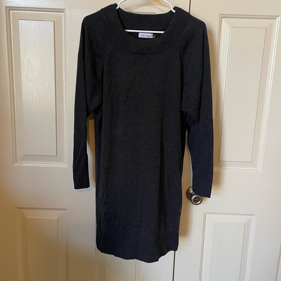 Calvin Klein Grey Sweater Dress - Picture 4 of 4